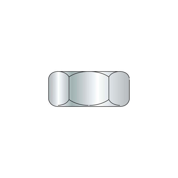 Brighton-Best Hex Nut, 3/8"-16, Carbon Steel, Grade 5, Zinc Clear Trivalent 848054 - main